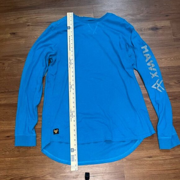 Hawx Work Gear Blue Long Sleeve Performance Tee – Men’s XLT - Picture 5 of 6